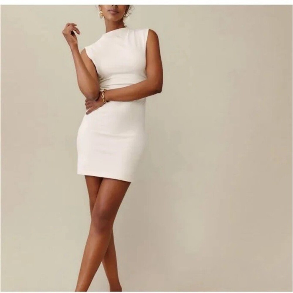 NEW Reformation Alden Knit Dress - Ivory New With Tags